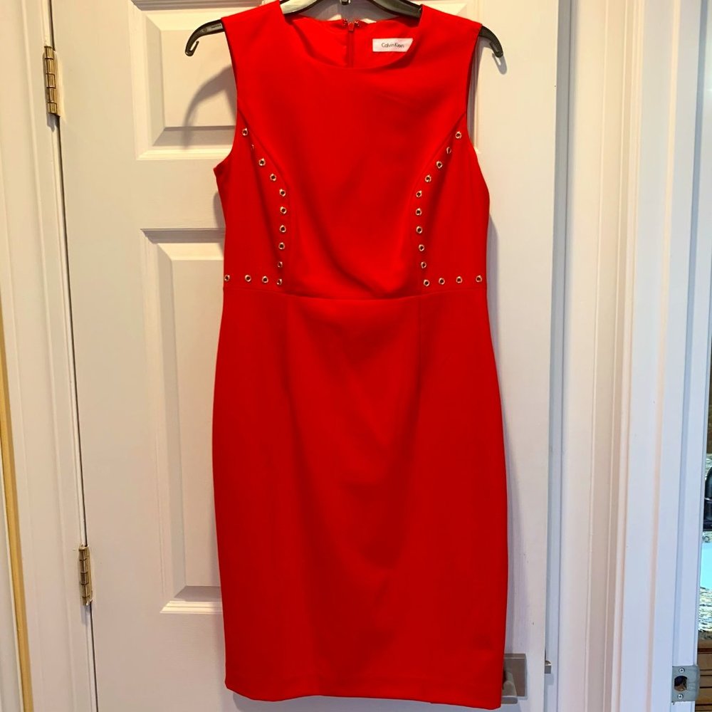Orange Calvin Klein Dress - NEW